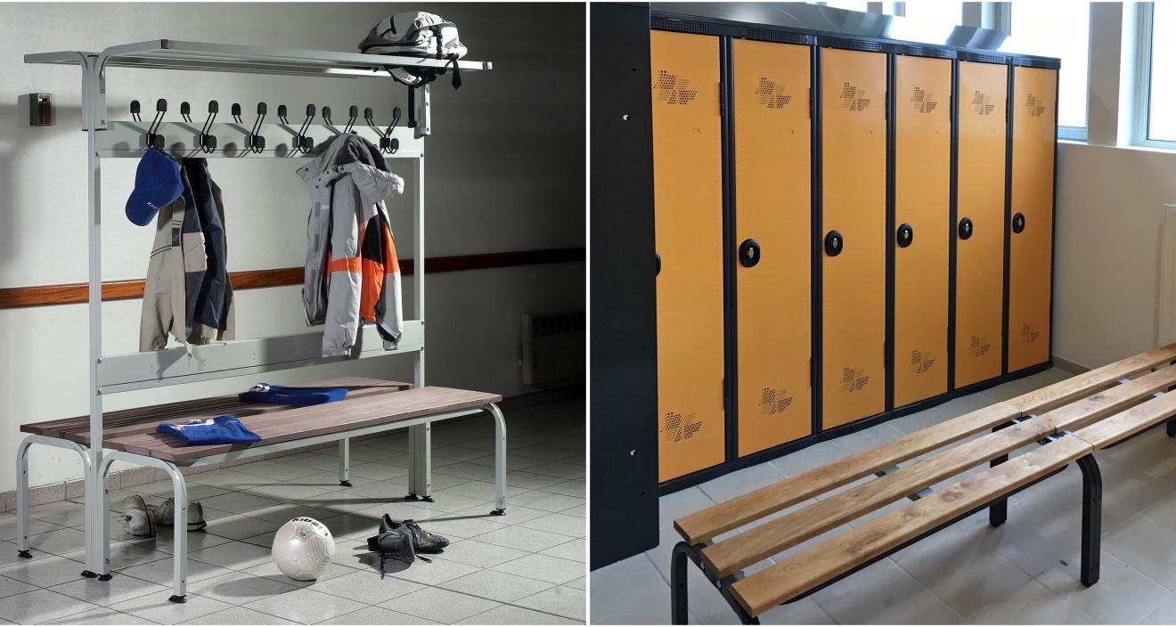 Double-sided & hook benches