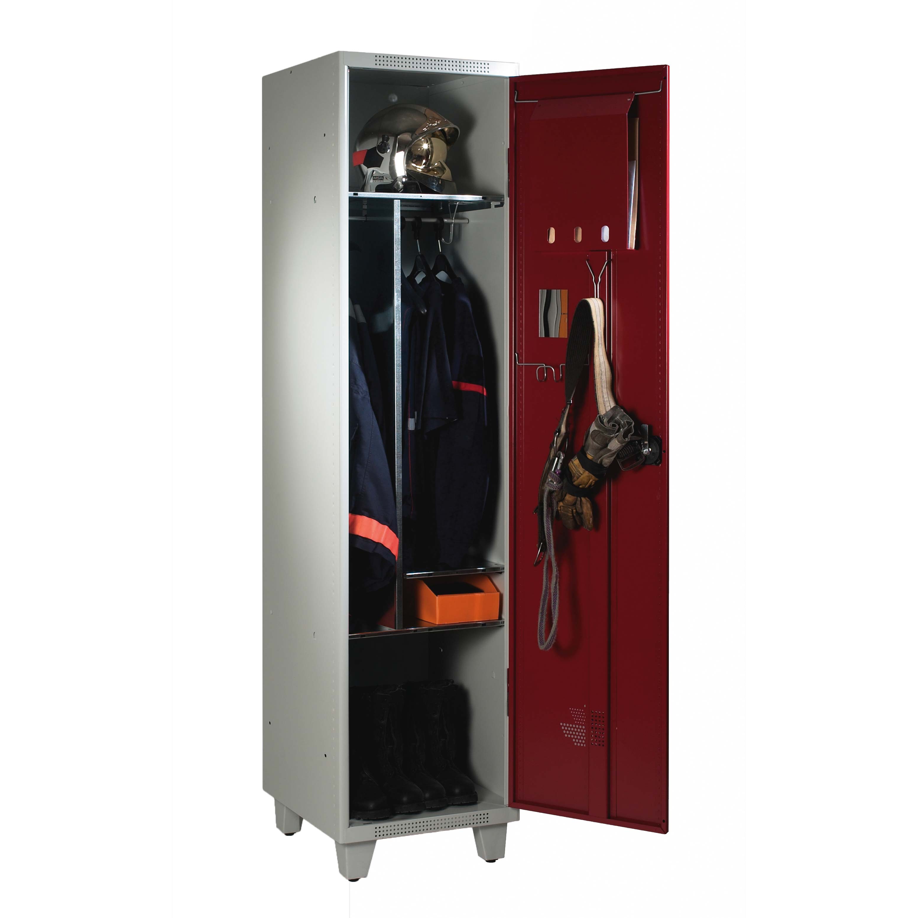 Fire department lockers